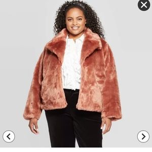 Faux fur coat